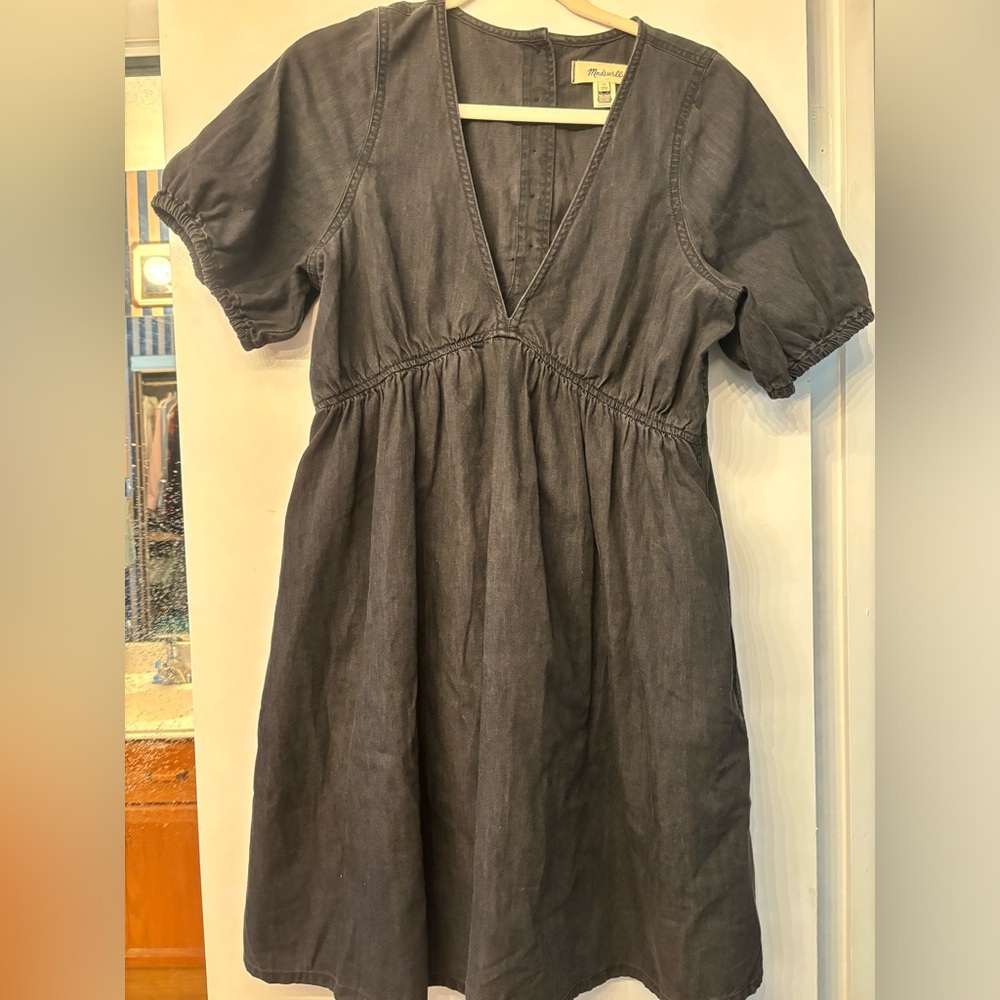 Madewell Black Denim Dress